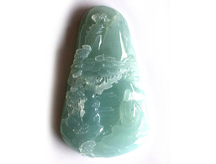 玉雕大师陈晓华作品《山水悟道》